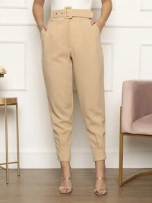 Women Pants - Màu be - Xem 2