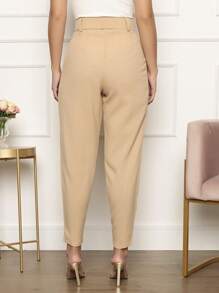 Women Pants - Màu be - Xem 5