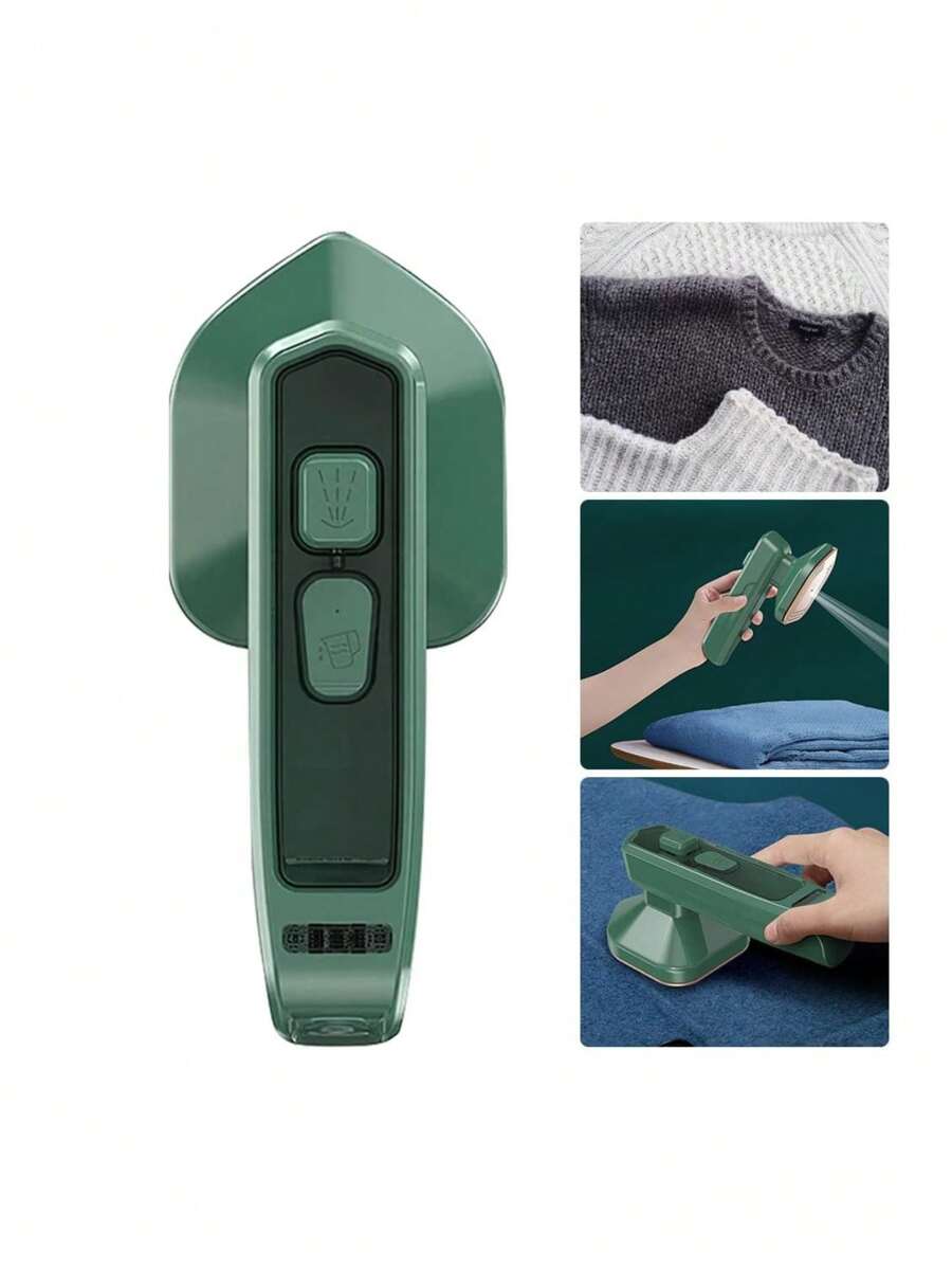 Mini Plancha De Vapor Portátil Para Viaje - Verde militar - Ver 1