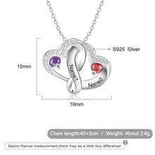 1pc S925 Personalized Necklace, Customized Birthstone ,Silver Love Necklace Flashing And Dazzling Gifts Can Customize The Name Perfect Jewelry Gift Mother's Day Gift