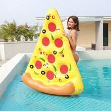 180cm PVC Inflatable Pizza Slice Floating Bed Raft Swimming Ring Air Mattress Float Row Adult Swimming Pool Water Toy Swim Beach - Yellow - View 6