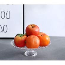 1 peça Bandeja de Servir Transparente em Acrílico Plástico para Lanches, Frutas Secas e Sobremesas - Multicolorido - Ver 4