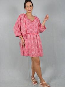 Women Dresses - 紅色 - 查看 1