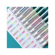 6支装可爱糖果文字记号笔凝胶笔（可更换7种颜色）文具 - 彩色 - 查看 4