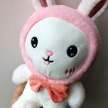 Dumb And Cute Rabbit Plush Doll, A Rabbit Wearing A Hat, Full Of Fun, Suitable For Making Pillows And Gifts - Pink - View 5