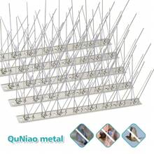 10入組鳥釘鴿釘防鳥釘鳥防禦器不銹鋼鳥釘旋轉器，10.6英尺適用於鴿子和其他小鳥 - 銀色 - 查看 1