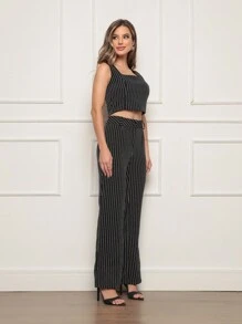 Women Two-Piece Outfits - 黑色 - 查看 3