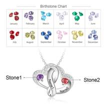 1pc S925 Personalized Necklace, Customized Birthstone ,Silver Love Necklace Flashing And Dazzling Gifts Can Customize The Name Perfect Jewelry Gift Mother's Day Gift