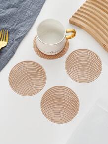 6-24pcs Gold Hollow Round PVC Coasters, Waterproof, Washable, Easy To Clean, Anti-Slip, Suitable For Dining Table, Glasses, Holidays, Weddings, Parties, Festivals - Size(3.94in Round) - View 9