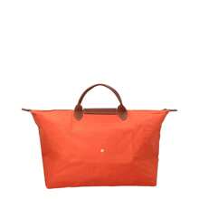Le Pliage Original Small Canvas & Leather Tote Travel Bag - Orange - View 2