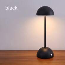 JESLED 1入組蘑菇觸摸式台燈，11英寸便攜式啞鈴調光床頭燈，金屬燈罩可充電LED辦公桌燈，適用於家庭辦公室，臥室，學習等場所 - 三色調光 - 查看 12