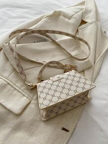 Estuche de lápiz labial de alta calidad 2026, bolso cuadrado mini, bolso versátil de unicolor nuevo, bolso de mujer - Beis - Ver 10