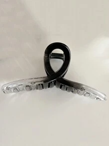 4pcs Ladies 11cm Large, Square, Lightweight, Plastic Hair Clip - Black Color, Fashionable, Versatile, High-End Look, Minimal Style Hair Claw Accessory For Daily, Party, Casual, Vacation, Face And Body Washing, Makeup, Clothing Matching, Hair Accessories, Headwear, Clamp Hair Clips Hair Jaw Clip Hair Clamps Hair Clutch Hair Catcher Clip, School Stuff, College Fall Winter Claw Clip - Black - View 6