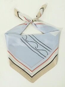 1 pieza para hombre, bandana de diadema con patrón de dibujo en estilo punk y hip-hop, adecuado para andar en moto y uso diario - A - Ver 2