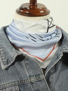 1 pieza para hombre, bandana de diadema con patrón de dibujo en estilo punk y hip-hop, adecuado para andar en moto y uso diario - A - Ver 3