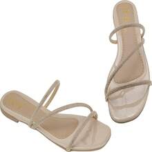 Women Slides - Màu be - Xem 1
