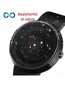 Circular Men's Wrist Watch - Black - View 5