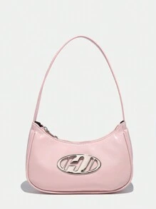 1 件 Y2K 风格哥特式时尚复古装饰女士单肩包和单肩包适合日常旅行，摇滚风格女士包，Tready 新月包女士包