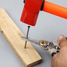 7" Multipurpose Wire Stripper Stripping Tool For Cutting Crimping Press Plier - Silver - View 5