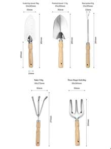 Garden Tools, Gardening Tools With Weeder Tool Garden Trowel Hand Cultivator And Garden Rake, Idea For Transplanting, Weeding, Digging And Planting.,Garden Tools, Gardening Tools For Garden - Multicolor - View 4