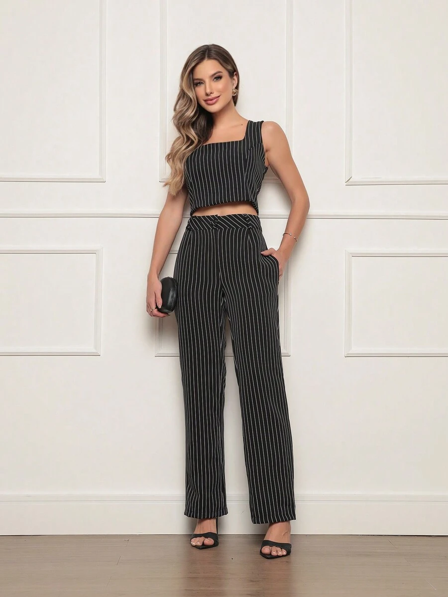 Women Two-Piece Outfits - 黑色 - 查看 1