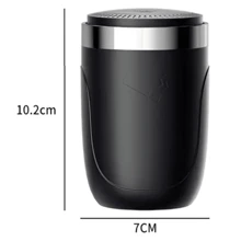 Easypie Selection 带盖不锈钢车载烟灰缸，多功能汽车配件 - 黑色 - 查看 7