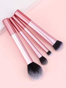 4pcs Pink Professional Makeup Brush Set, Including Powder Brush, Blush Brush, Eyeshadow Brush, Contour Brush, Easy To Use And Suitable For All Skin Types,Brush Set,Makeup Brush Kit,Make Up Brush Set,Make Up Set Complete,Makeup Brush Set,Complete Makeup Kit,Brush Kit,Brushes Makeup Set,Makeup Gift Set,Set - Pink - View 2