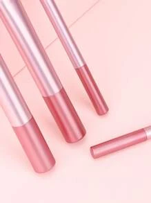 4pcs Pink Professional Makeup Brush Set, Including Powder Brush, Blush Brush, Eyeshadow Brush, Contour Brush, Easy To Use And Suitable For All Skin Types,Brush Set,Makeup Brush Kit,Make Up Brush Set,Make Up Set Complete,Makeup Brush Set,Complete Makeup Kit,Brush Kit,Brushes Makeup Set,Makeup Gift Set,Set - Pink - View 4