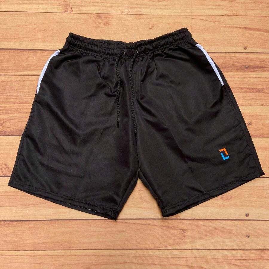 Men Beach Shorts - 黑色 - 查看 1