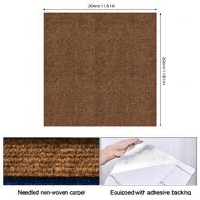 Tapijttegels, zelfklevend, 30 x 30 cm, tapijtvloerbedekking, vilttegels, naaldvilttapijt, zelfliggend, antisliptapijttegels voor kantoor, bedrijfspand, woning, slaapkamer, hal (11 stuks)