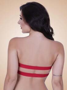 Strapless Bra - Red - View 2
