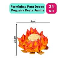 Bonfire Candy Mold Junina Sweet Bonfire Party Decoration W/24 Units - trái cam - Xem 2