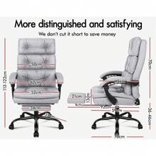 Home Office Chairs - Grey - View 5
