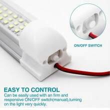 4 PCS 12V 108 LED Car Interior Strip Light Bar Light For Van Caravan Boat Home Bus UK - White - View 6