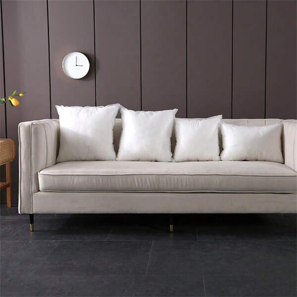 1 pieza de núcleo de almohada para almohadas decorativas de hotel/dormitorio, relleno de almohada blanco de tela no tejida, no desmontable, la funda exterior no está incluida