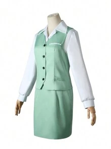 1 conjunto de disfraz de cosplay de personaje de anime con uniforme escolar, ideal para fiestas de carnaval - Multicolor - Ver 7