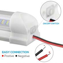 4 PCS 12V 108 LED Car Interior Strip Light Bar Light For Van Caravan Boat Home Bus UK - White - View 5