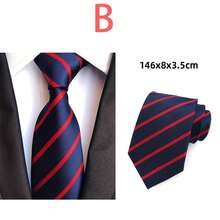 1 Bộ Phụ Kiện Suit Nam: Cà Vạt Họa Tiết Paisley Sọc Có Túi Vuông Và Khuy Măng Sét - Lựa Chọn Quà Tặng Lý Tưởng - Nhiều màu - Xem 2