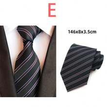 1 Bộ Phụ Kiện Suit Nam: Cà Vạt Họa Tiết Paisley Sọc Có Túi Vuông Và Khuy Măng Sét - Lựa Chọn Quà Tặng Lý Tưởng - Nhiều màu - Xem 5