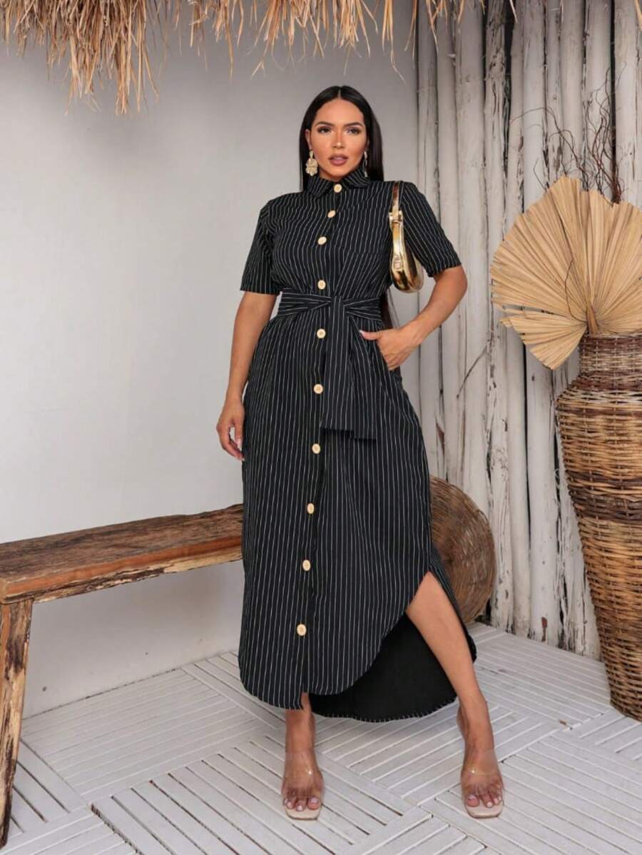 Women Dresses - 黑與白 - 查看 1