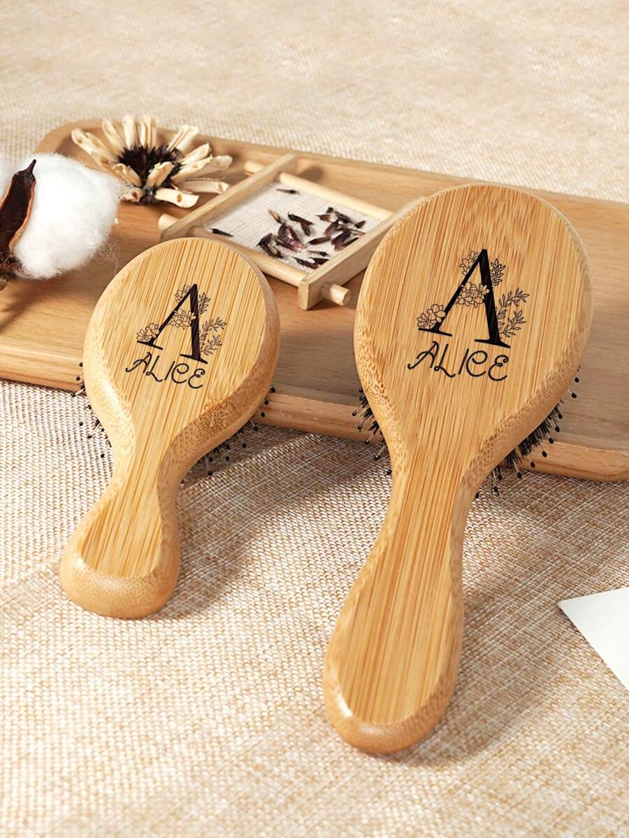 Personalized Hairbrush Custom Comb Wedding Bridesmaid Gift