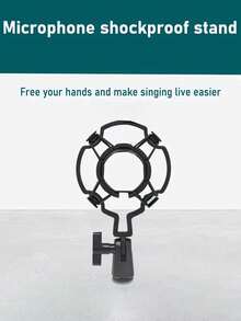 1pc Microphone Shock Mount Mic Stand, Condenser Microphone Anti-Vibration Holder, Shock Mount Accessory! (Some Parts Are Sent Randomly) - Multicolor - View 10