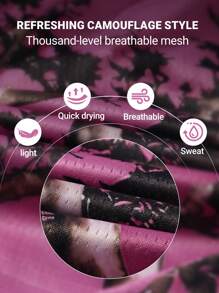 UZISER 男士快干美式時尚夏季休閒印花運動短褲，男士夏季服裝，束口短褲，夏日短褲