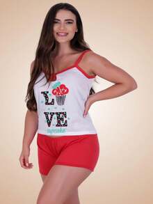 Women Pajama Sets - 彩色 - 查看 1