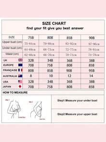 Women's Solid Color Lace Sexy Bra - Blue - View 7