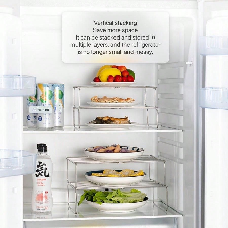 1 Piece Stainless Steel Bracket, Refrigerator BuiltIn Shelf, Fresh