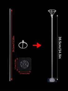 1/3/5/10 chiếc 35cm Giá đỡ bóng bay trang trí tiệc sinh nhật, giá đỡ bóng bay trang trí tiệc cưới, thanh trụ bóng bay, - Nhiều màu - Xem 2