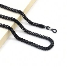 Boho 1pc 6.0mm Metal Chain Copper Eyeglass Chain - Black - View 2