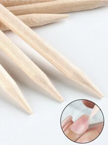 木棒指甲锉修甲套装，50件粉色迷你指甲锉和清洁木棒组合，双面砂纸指甲锉，适用于美甲卸甲、足疗和美甲沙龙使用