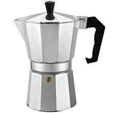 Máy pha cà phê Ý 9 cốc Máy pha cà phê espresso bằng nhôm Máy pha cà phê Ý Moka Express Ấm đun nước pha cà phê Bếp - Xám - Xem 5